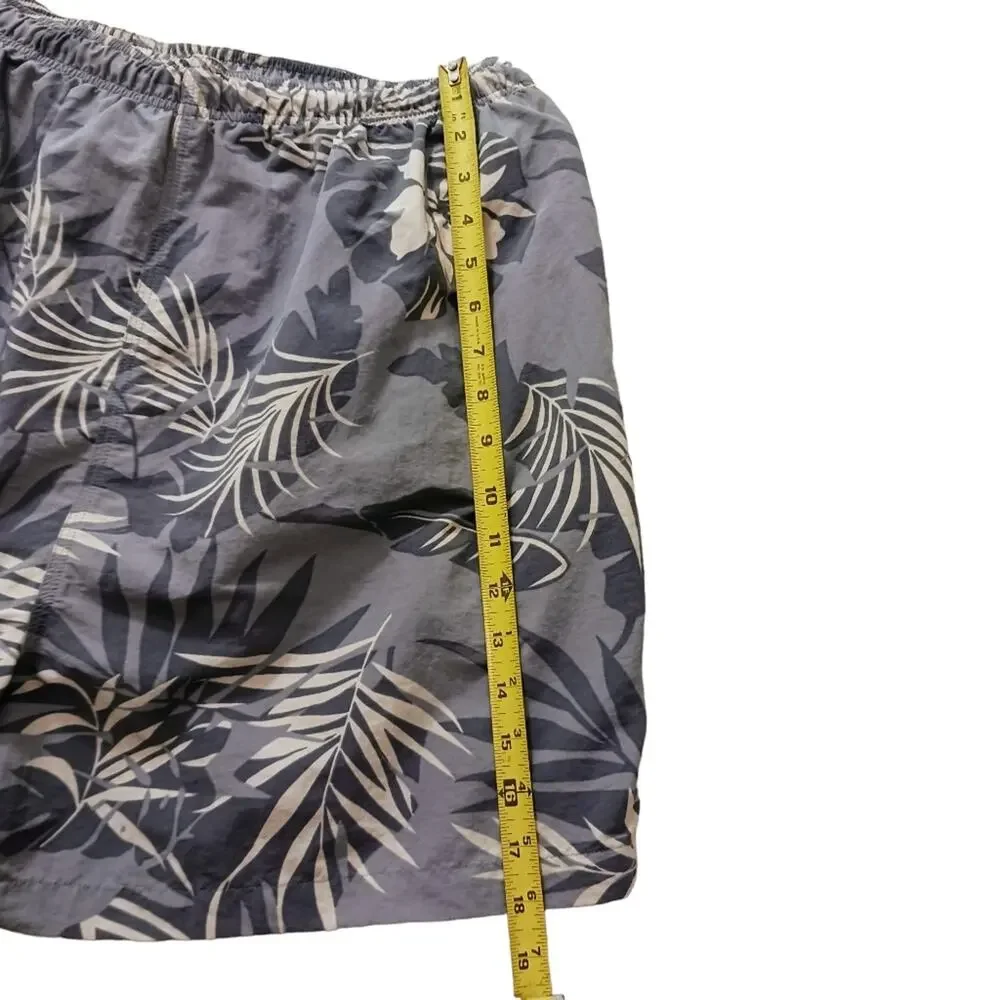 Tommy Bahama SWIM TRUNKS Sz XXL GRAY Tropical Floral Mesh Pockets Travel Hot Tub